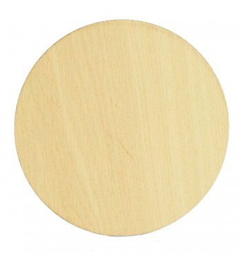Laser Cut Oak Veneer Circle Plaque